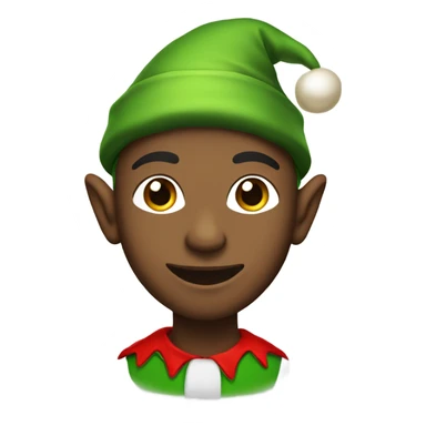 Me dressed as a Christmas elf sticker