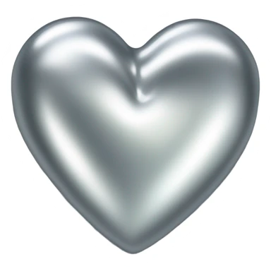 the empty Silver heart sticker