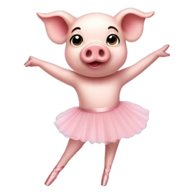 en pointe pig sticker