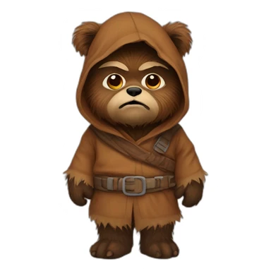 tired ewok sticker