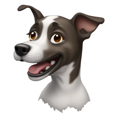 Scating dog sticker