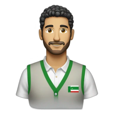 algerian guy lacoste vest sticker