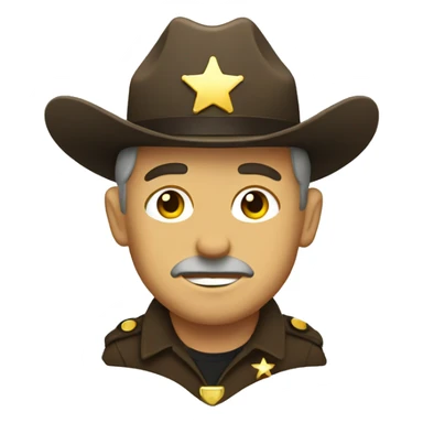 Sheriff badge sticker