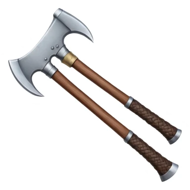 hand holding a viking axe sticker