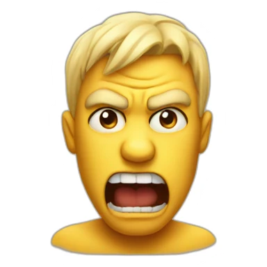 Anger with love sticker