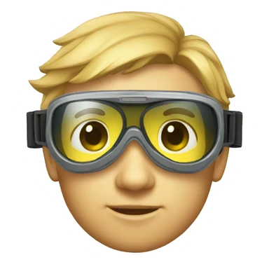 Cool aviator goggles sticker