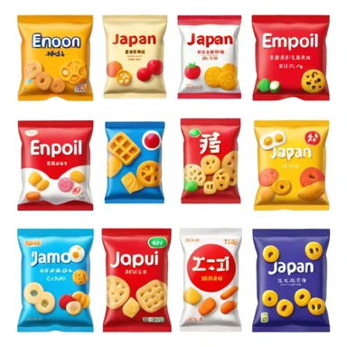japan packaged snack  sticker
