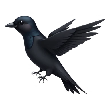 черная ласточка svg, vector sticker