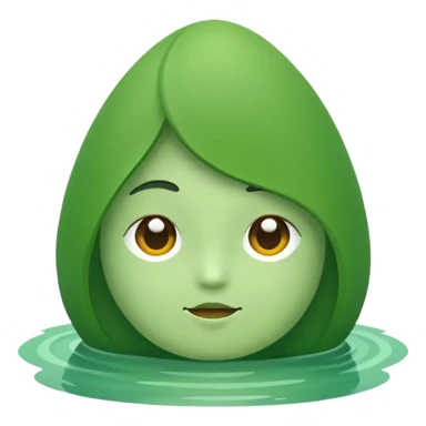 Green mood sticker