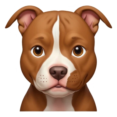 Un pitbull de carita tierna  sticker