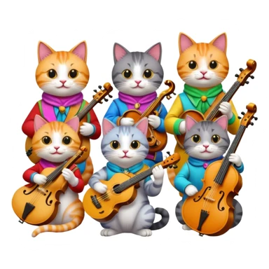 cat as Musicians sticker