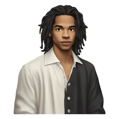 luka sabbat husband long hair, nice outfit  sticker