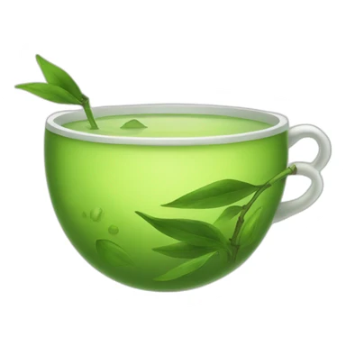 Japanese green tea sticker