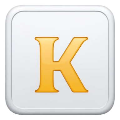 Please recreate an emoji with a square blue background that has the English letters ‘KR’ on it. sticker