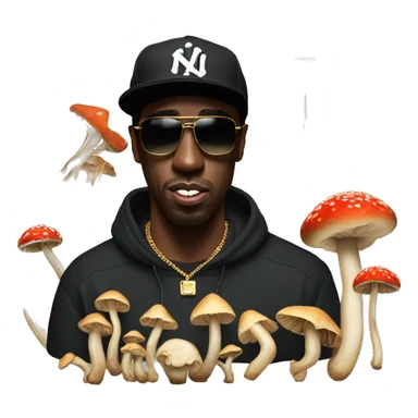 P Diddy On shrooms  sticker