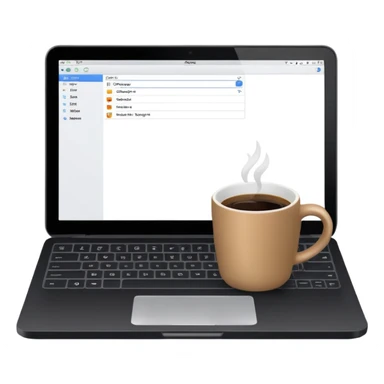 laptop + figma + coffee sticker