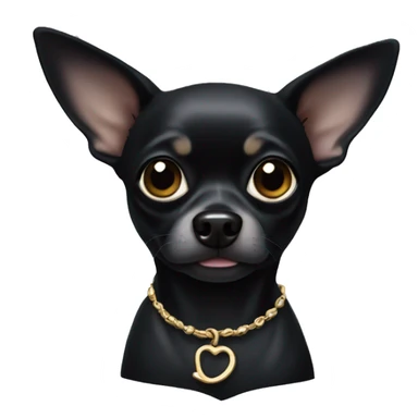 Two all black chihuahuas sticker