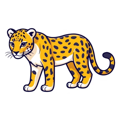 Leopard sticker