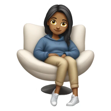 girl relax  sticker