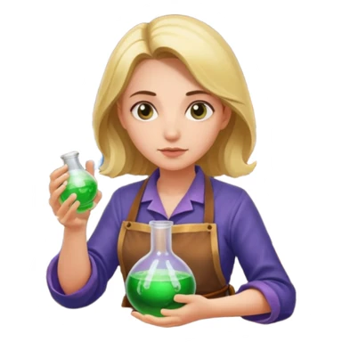 woman potion alchemist sticker