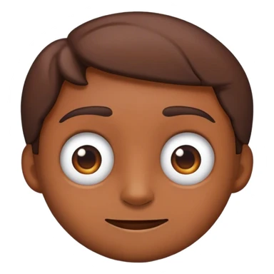 Emoji looking at me from the side sticker