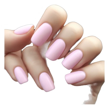 Baby pink nails sticker