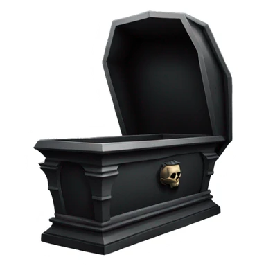 Gothic coffin sticker