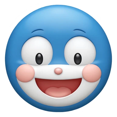 Make the emojis of doraemon cartoon sticker