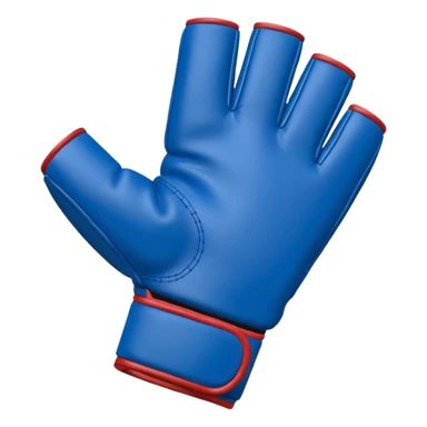 blue MMA glove simple emoji style sticker