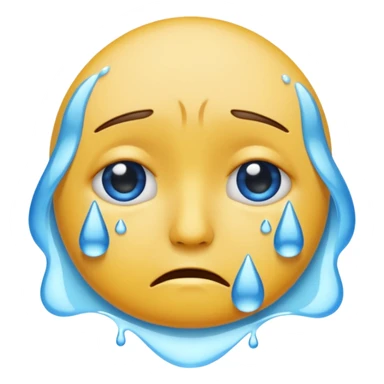 Üzgün gözleri dolan emoji sticker