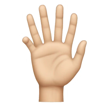 Backside of a hand sticker