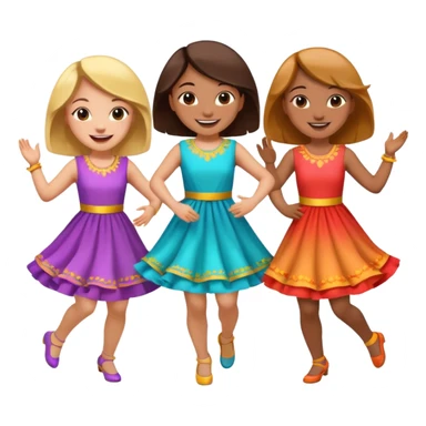 Chicas bailando sticker