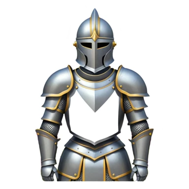 Knight armor  in flowers sticker