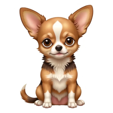 mini pincher chihuahua sitting all cute sticker