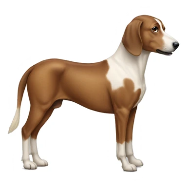Dog with horse body sticker