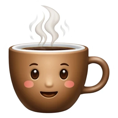 a cup of coffee in big cup sticker