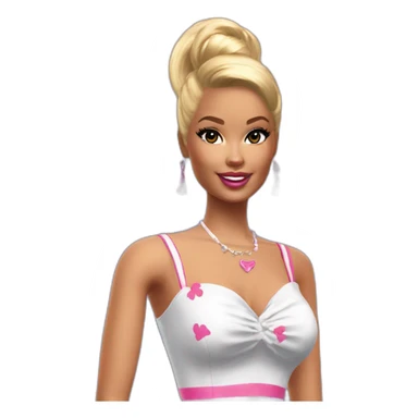 Barbie in this style : Pin-Up EA Sims videogame sticker