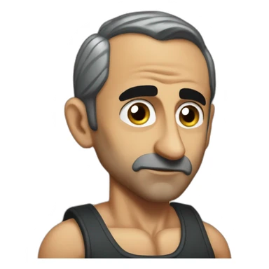 Eric Zemmour huge muscles sticker