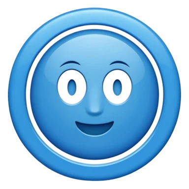 Un V vérification dans un cercle bleu sticker