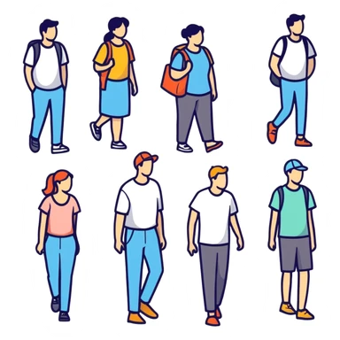 group of people sticker