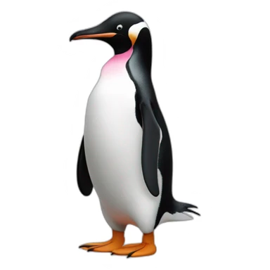 Pingüino rosado sticker