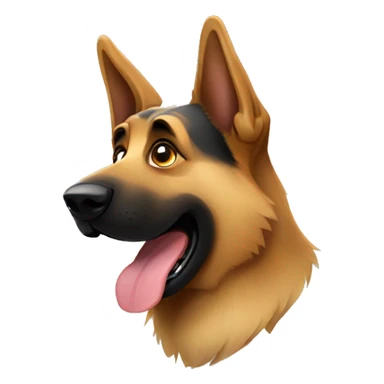 Funny german shepherd called Leo sticker