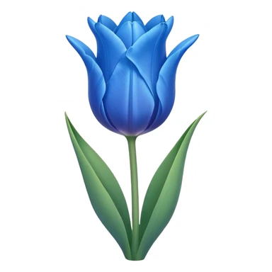 Tulip blue sticker
