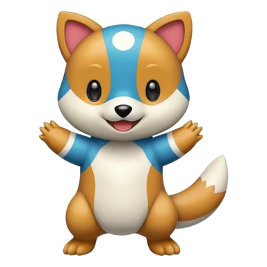 Buizel-Oshawott-fusion sticker