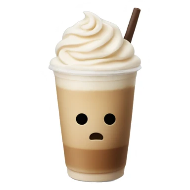 iced latte no face no cream  sticker
