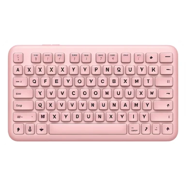 light pale pink keyboard logitec sticker