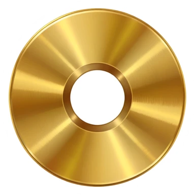 gold CD with a scratch sticker