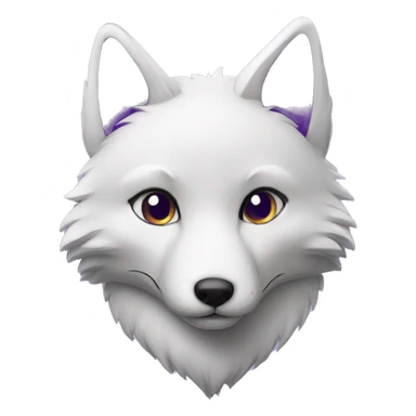purple fox sticker