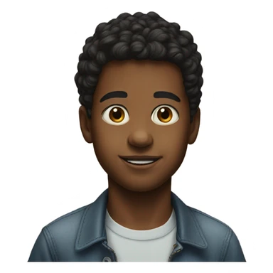 realistic portrait of a boy sticker