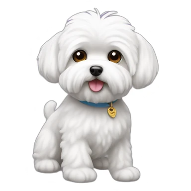 Maltese bichon sticker